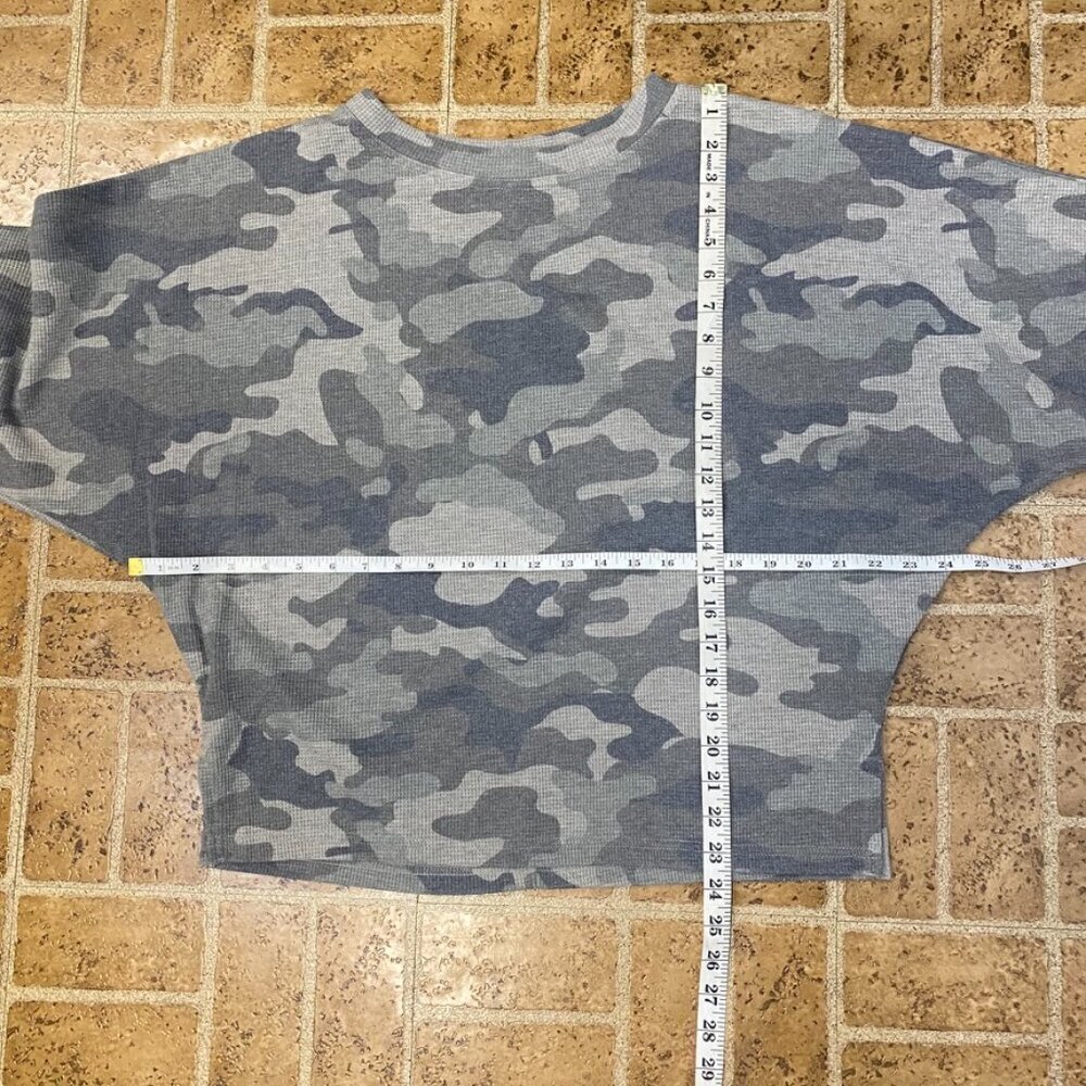 Promesa Camo Dolman Sleeve Waffle Knit Top - Picture 10 of 10